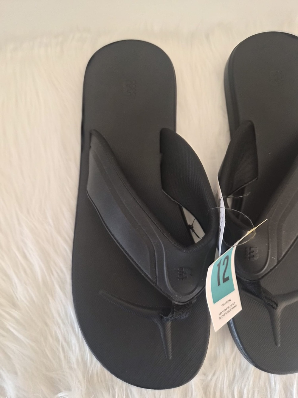 Bench Men's Black Foam Comfort Flip-Flops - Picture 5 of 5